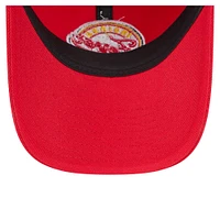 Casquette ajustable 9TWENTY pour homme Caitlin Clark Red Indiana Fever avec nom et numéro sur le côté