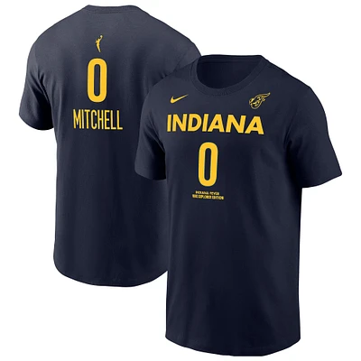 Men's Nike Kelsey Mitchell Navy Indiana Fever Explorer Edition Name & Number T-Shirt