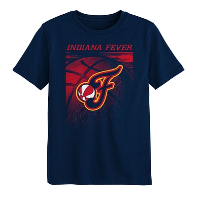 T-shirt Big Ball de l'Indiana Fever la marine pour enfants d'âge préscolaire