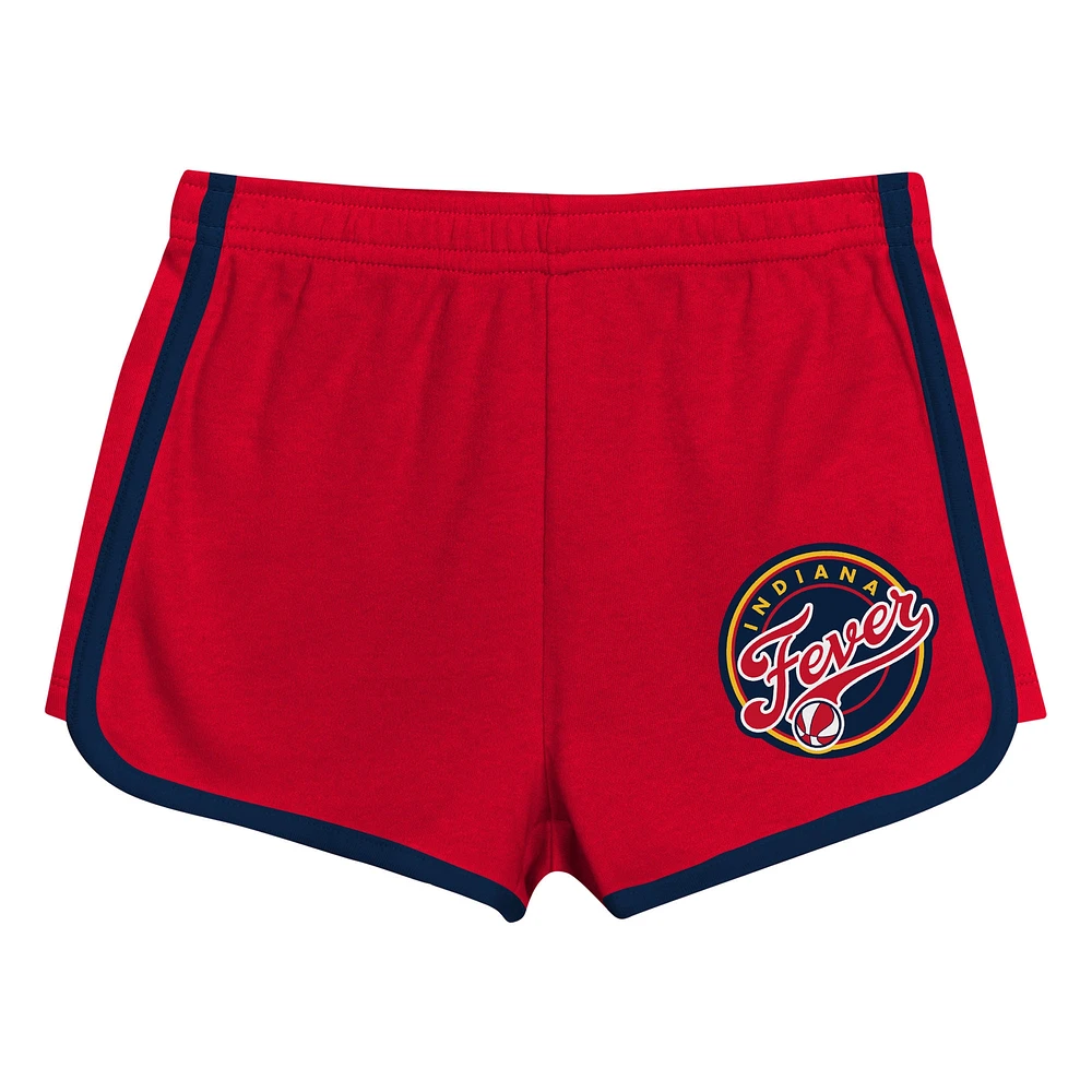 Toddler Outerstuff  Red Indiana Fever Double Run T-Shirt & Shorts Set