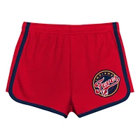 Toddler Outerstuff  Red Indiana Fever Double Run T-Shirt & Shorts Set