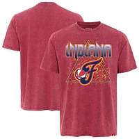 T-shirt unisexe Sportiqe Red Indiana Fever Rock & Roll Collection Angus Mineral Wash Premium