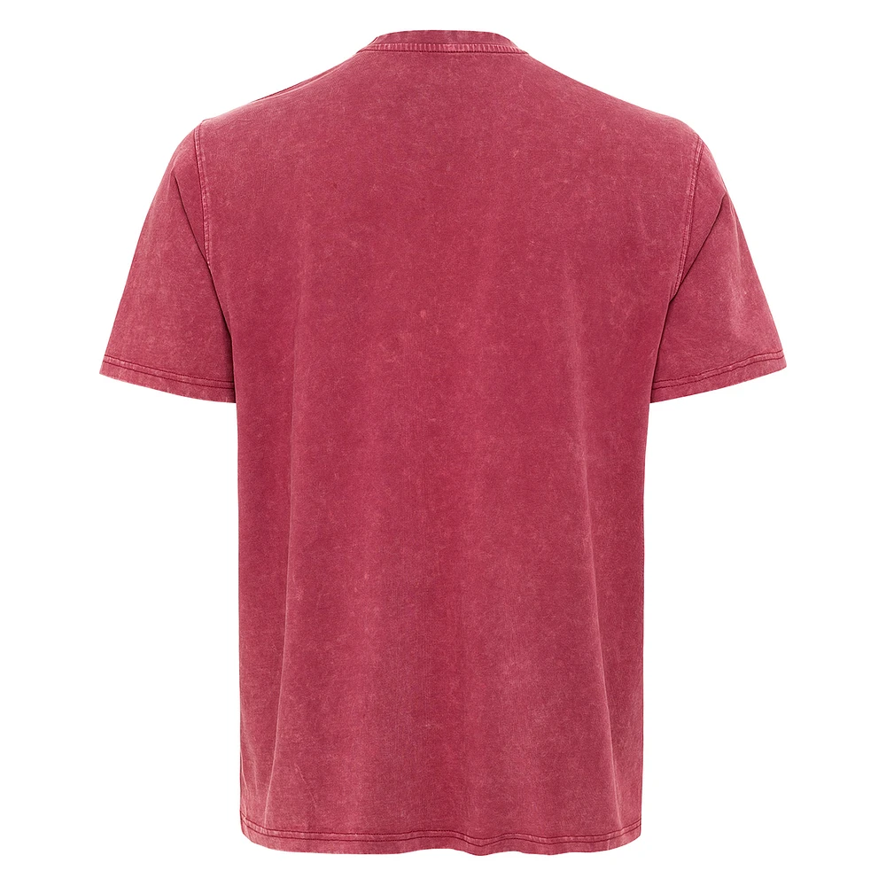 T-shirt unisexe Sportiqe Red Indiana Fever Rock & Roll Collection Angus Mineral Wash Premium