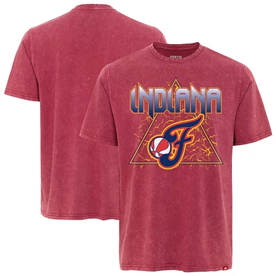T-shirt unisexe Sportiqe Red Indiana Fever Rock & Roll Collection Angus Mineral Wash Premium