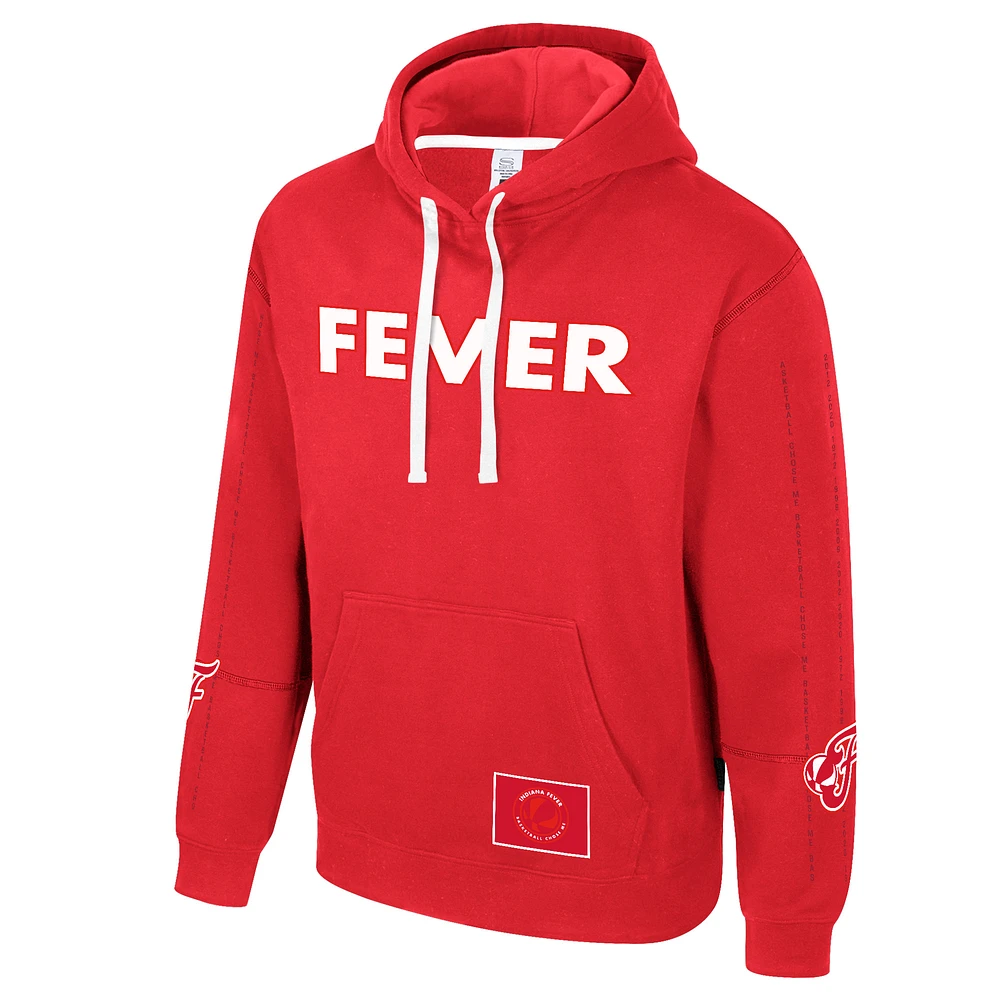Sweat à capuche unisexe Stadium Essentials Red Indiana Fever City Star Rebel Edition