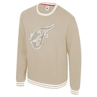 Unisex Stadium Essentials  Tan Indiana Fever Club Level Chenille Pullover Sweatshirt