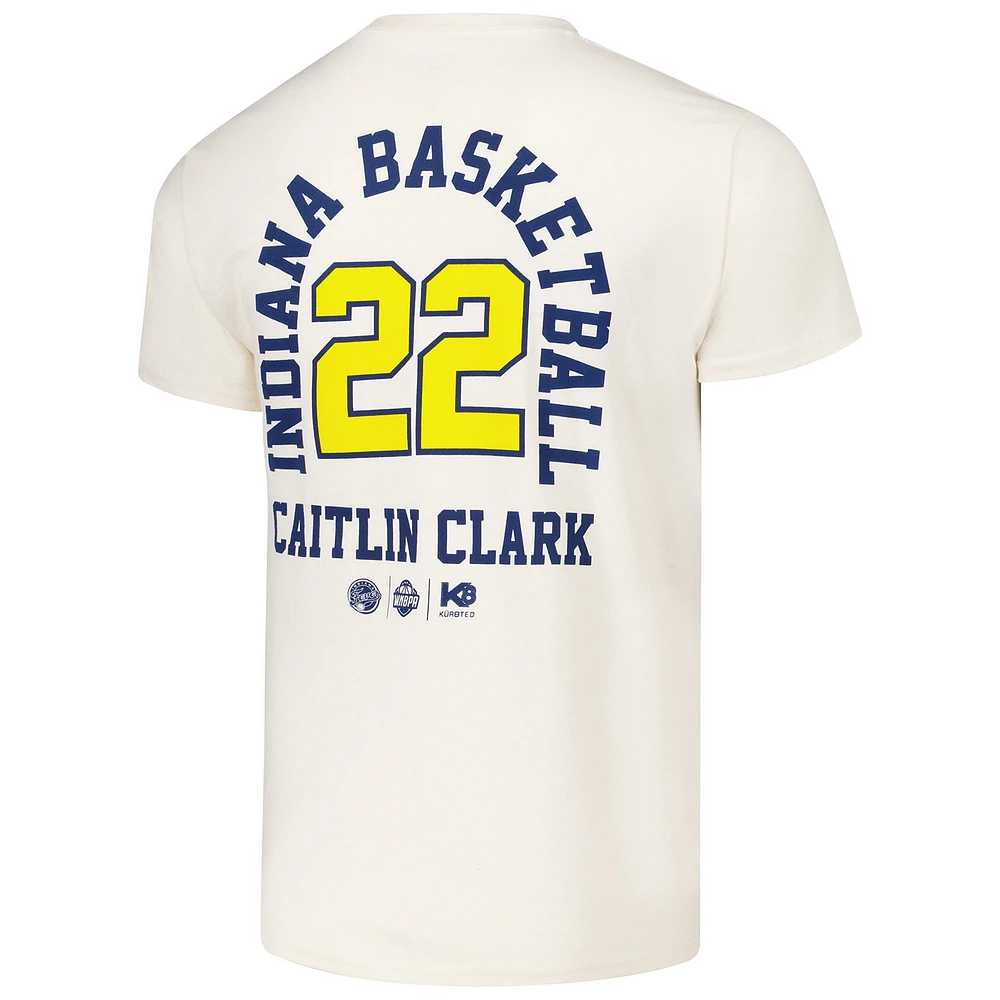 Unisex Caitlin Clark Cream Indiana Fever Player ID Arch T-Shirt