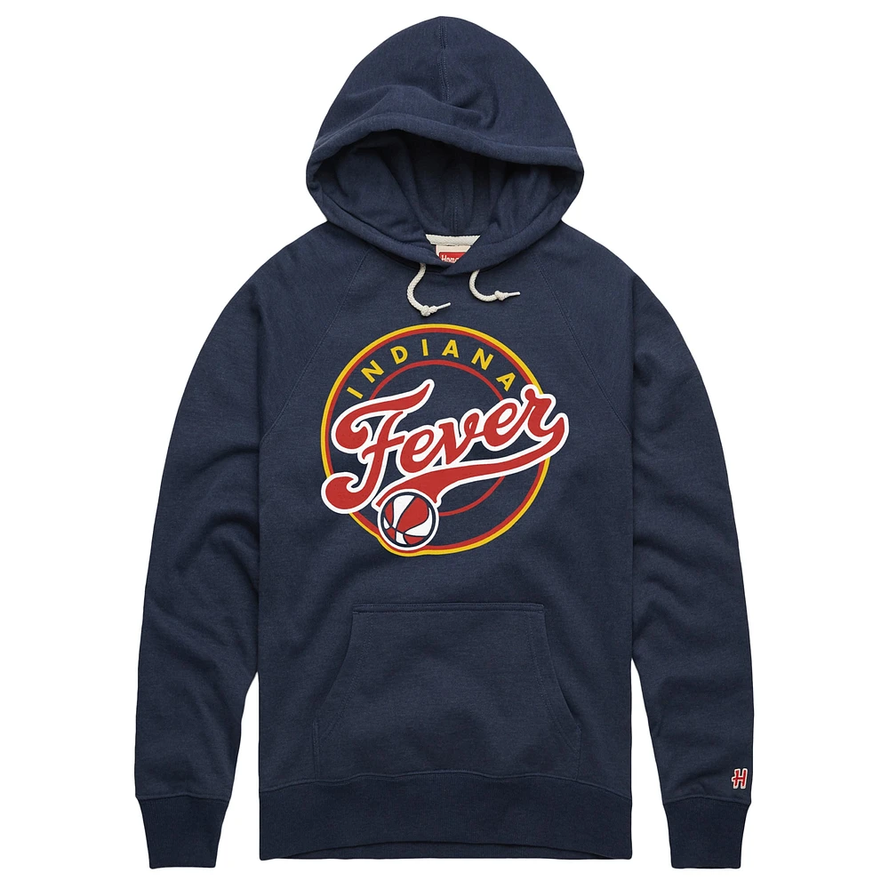 Unisex Homage Navy Indiana Fever Team Spirit Tri-Blend Raglan Pullover Hoodie