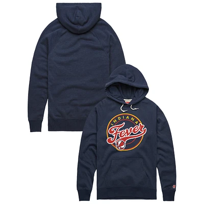 Unisex Homage Navy Indiana Fever Team Spirit Tri-Blend Raglan Pullover Hoodie