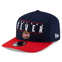 Casquette unisexe New Era bleu marine/rouge Indiana Fever 2025 WNBA Draft A-Frame 9FIFTY Snapback