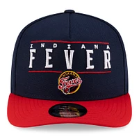 Casquette unisexe New Era bleu marine/rouge Indiana Fever 2025 WNBA Draft A-Frame 9FIFTY Snapback