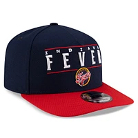 Casquette unisexe New Era bleu marine/rouge Indiana Fever 2025 WNBA Draft A-Frame 9FIFTY Snapback