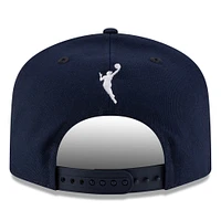 Casquette unisexe New Era bleu marine/rouge Indiana Fever 2025 WNBA Draft A-Frame 9FIFTY Snapback