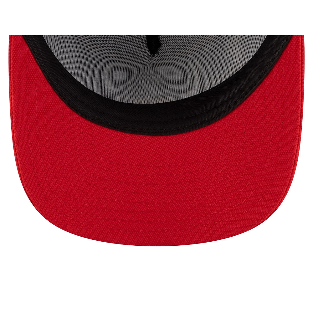 Casquette unisexe New Era bleu marine/rouge Indiana Fever 2025 WNBA Draft A-Frame 9FIFTY Snapback