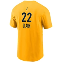 Unisex Nike Caitlin Clark Gold Indiana Fever Name & Number T-Shirt