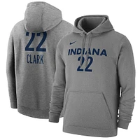 Sweat à capuche unisexe Nike Caitlin Clark Heather Grey Indiana Fever 2024 WNBA Draft Player Name & Number