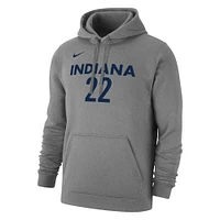 Sweat à capuche unisexe Nike Caitlin Clark Heather Grey Indiana Fever 2024 WNBA Draft Player Name & Number