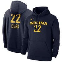 Sweat à capuche unisexe Nike Caitlin Clark Navy Indiana Fever 2024 WNBA Draft Player Name & Number