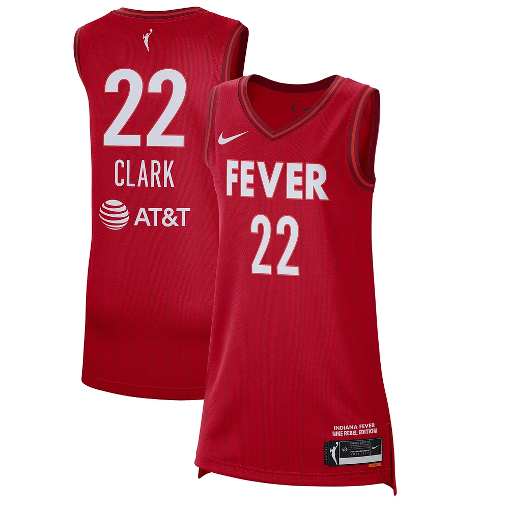 Maillot unisexe Nike Caitlin Clark Red Indiana Fever 2024 WNBA Draft Rebel Edition Victory Player