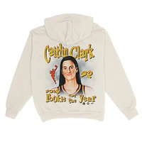 Sweat à capuche unisexe Caitlin Clark de la Playa Society, couleur crème, recrue l'année 2024 WNBA, Indiana Fever