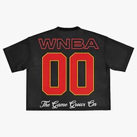 Unisex round21 Black Indiana Fever Oversized Mesh Boxy Top