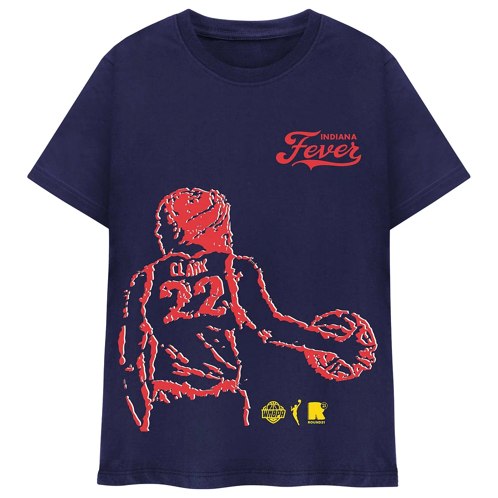 Unisex round21 Caitlin Clark Navy Indiana Fever Bound T-Shirt