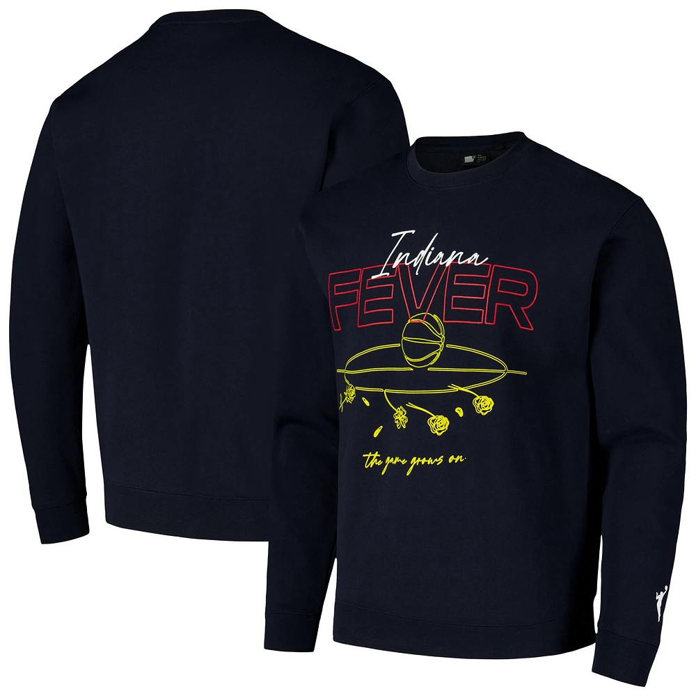 Sweat-shirt unisexe round21 bleu marine Indiana Fever Bloom Pullover Crew