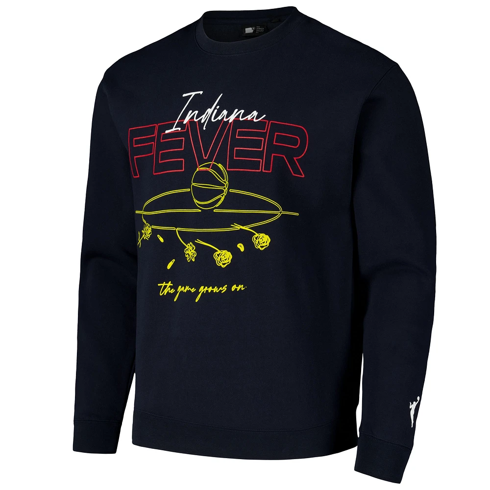 Sweat-shirt unisexe round21 bleu marine Indiana Fever Bloom Pullover Crew