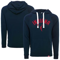 Unisex Sportiqe  Navy Indiana Fever Olsen Tri-Blend Pullover Hoodie