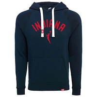 Unisex Sportiqe  Navy Indiana Fever Olsen Tri-Blend Pullover Hoodie