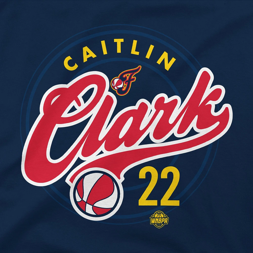 T-shirt unisexe Stadium Essentials Caitlin Clark bleu marine Indiana Fever Runaway