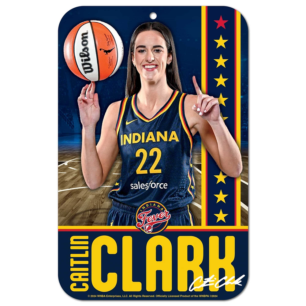 WinCraft Caitlin Clark Indiana Fever Panneau 11" x 17"