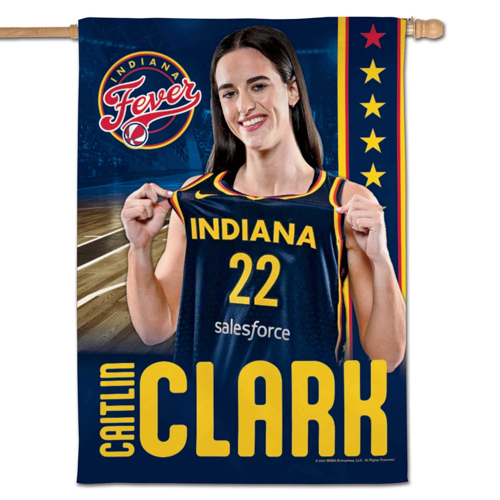 WinCraft Caitlin Clark Indiana Fever Bannière verticale double face 28" x 40"