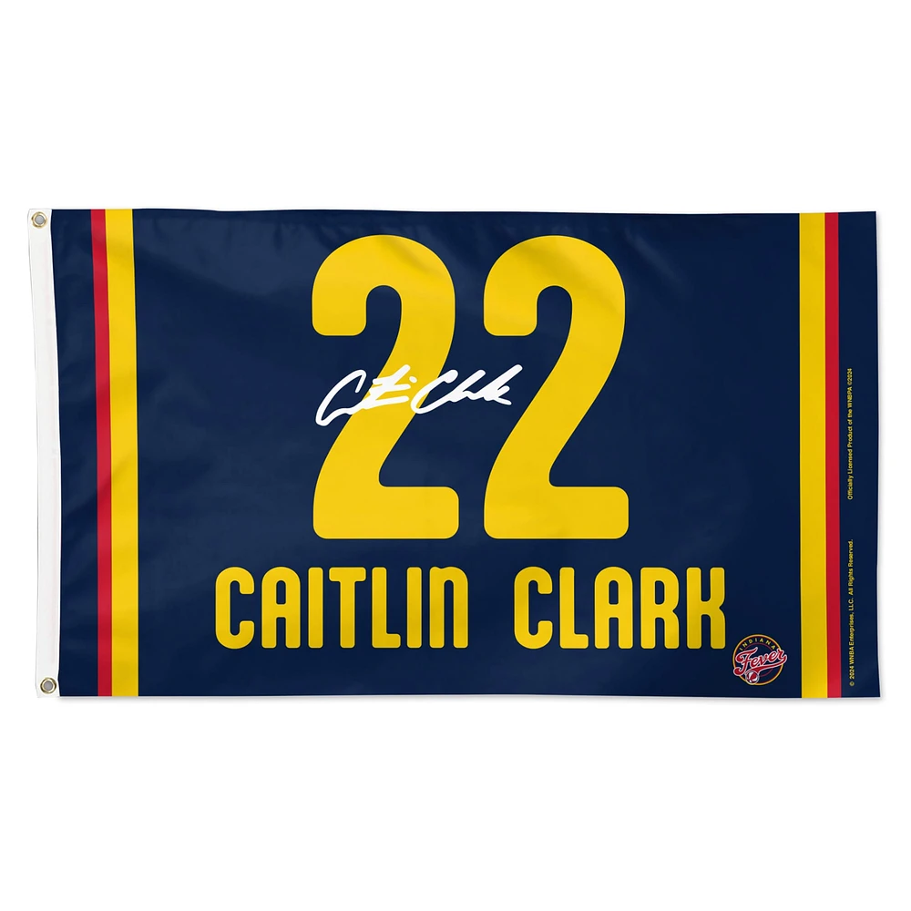 WinCraft Caitlin Clark Indiana Fever Drapeau de luxe unilatéral 3' x 5'