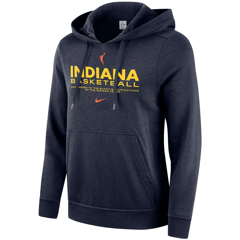 Women's Nike  Navy Indiana Fever Club City Pullover Hoodie