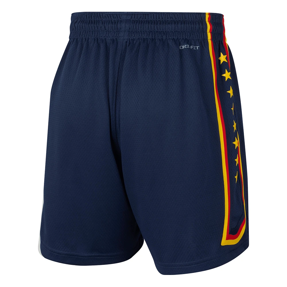 Women's Nike Navy Indiana Fever On-Court Victory Performance Shorts