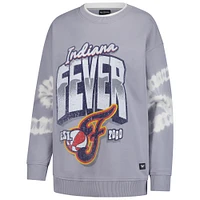 Women's The Wild Collective  Gray Indiana Fever Double Collar Fleece Pullover Sweatshirt