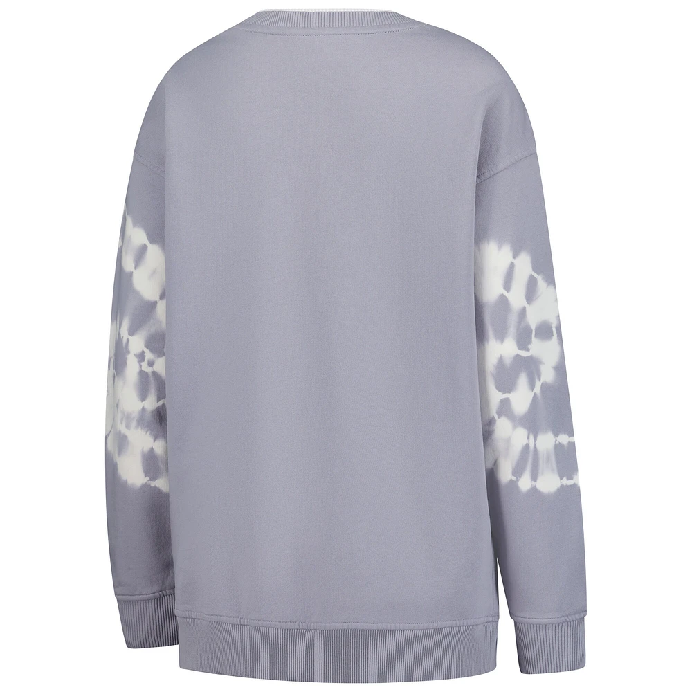Women's The Wild Collective  Gray Indiana Fever Double Collar Fleece Pullover Sweatshirt
