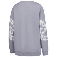 Women's The Wild Collective  Gray Indiana Fever Double Collar Fleece Pullover Sweatshirt