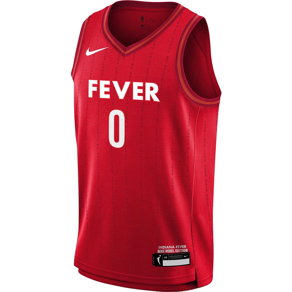 Youth Nike Kelsey Mitchell Red Indiana Fever 2023 Rebel Edition Victory Player Jersey