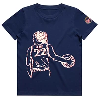 Youth round21 Caitlin Clark Navy Indiana Fever Draft Night T-Shirt