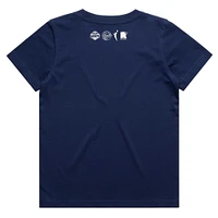 Youth round21 Caitlin Clark Navy Indiana Fever Draft Night T-Shirt