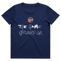 Youth round21 Caitlin Clark Navy Indiana Fever Player Signature T-Shirt