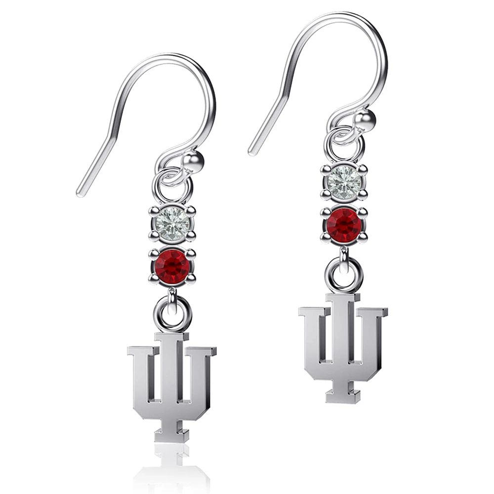 Dayna Designs Indiana Hoosiers Dangle Crystal Earrings