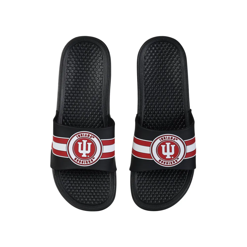 Indiana Hoosiers FOCO Stripe Raised Slide Sandals