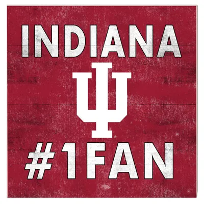 Indiana Hoosiers 10'' x 10'' #1 Fan Plaque