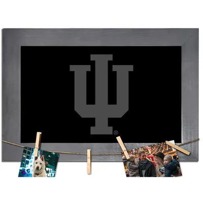 Indiana Hoosiers 11" x 19" Blank Chalkboard with Frame & Clothespins Sign
