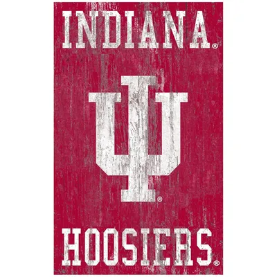 Indiana Hoosiers 11'' x 19'' Heritage Distressed Logo Sign