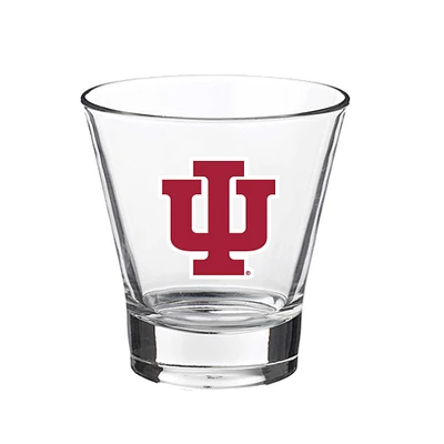 Indiana Hoosiers 12oz. Slant Vault Rock Glass