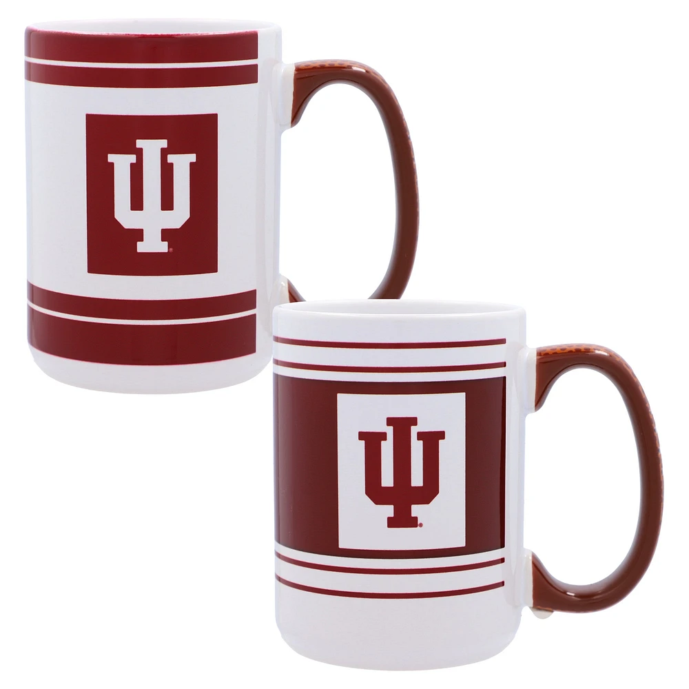 Indiana Hoosiers 15oz. Ensemble de 2 tasses Home & Away